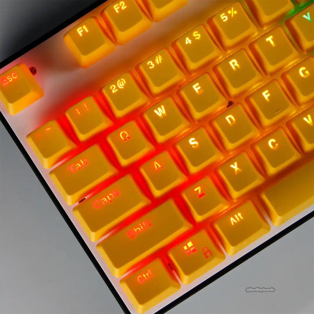 Yellow on Yellow Keycaps Set