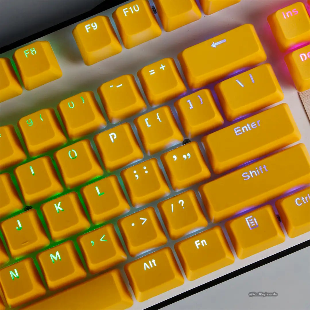 Yellow on Yellow Keycaps Set