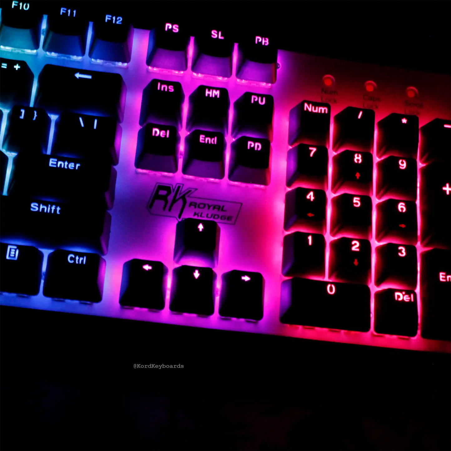 Black on Black Keycaps Set