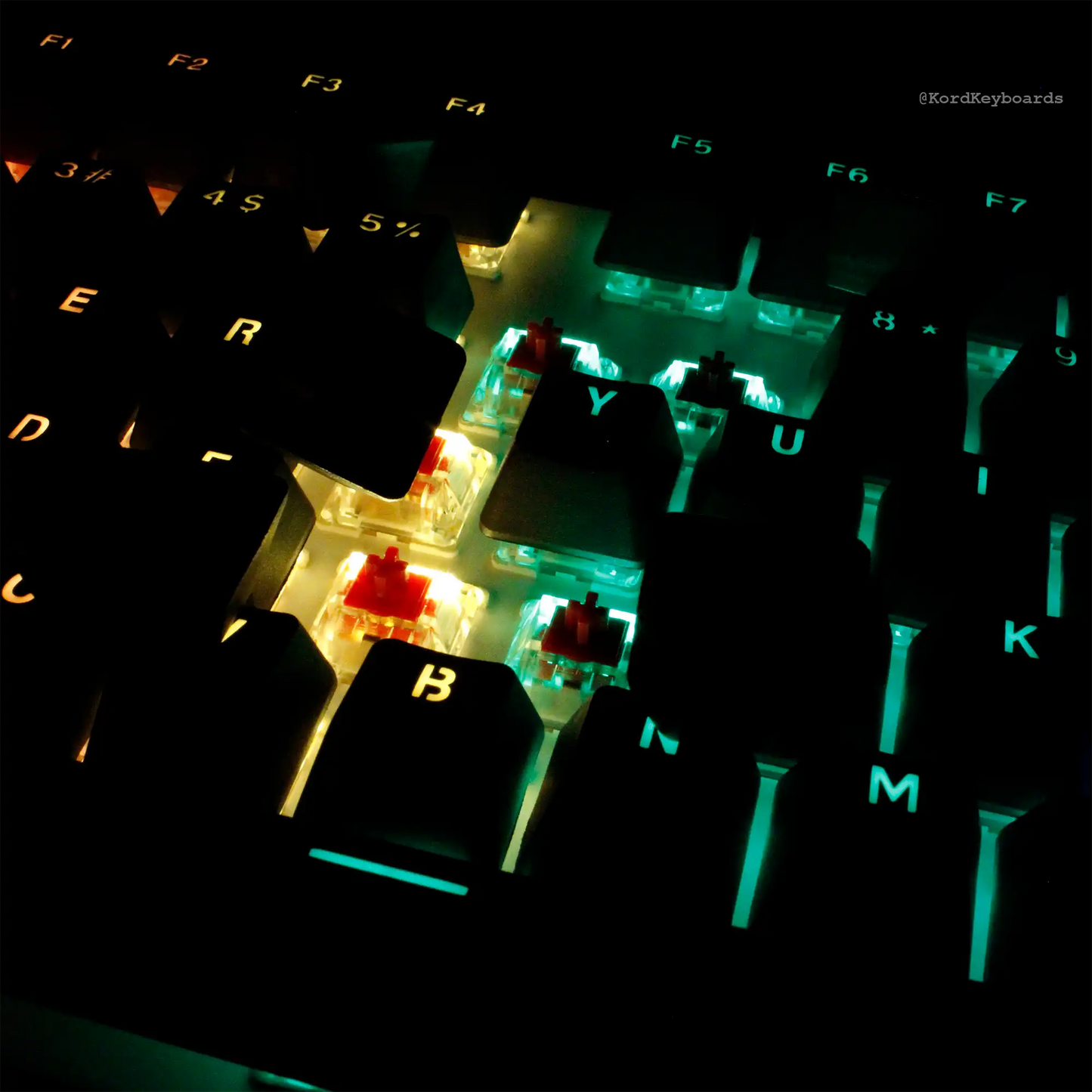 Black on Black Keycaps Set