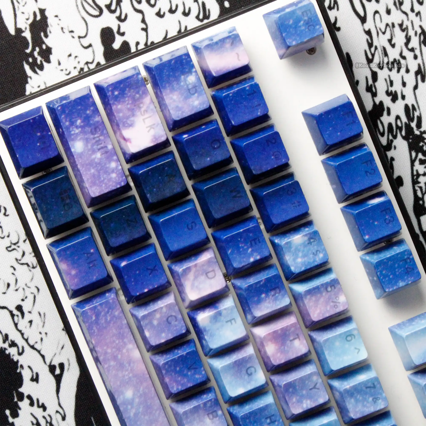 Milky Way Galaxy Keycaps