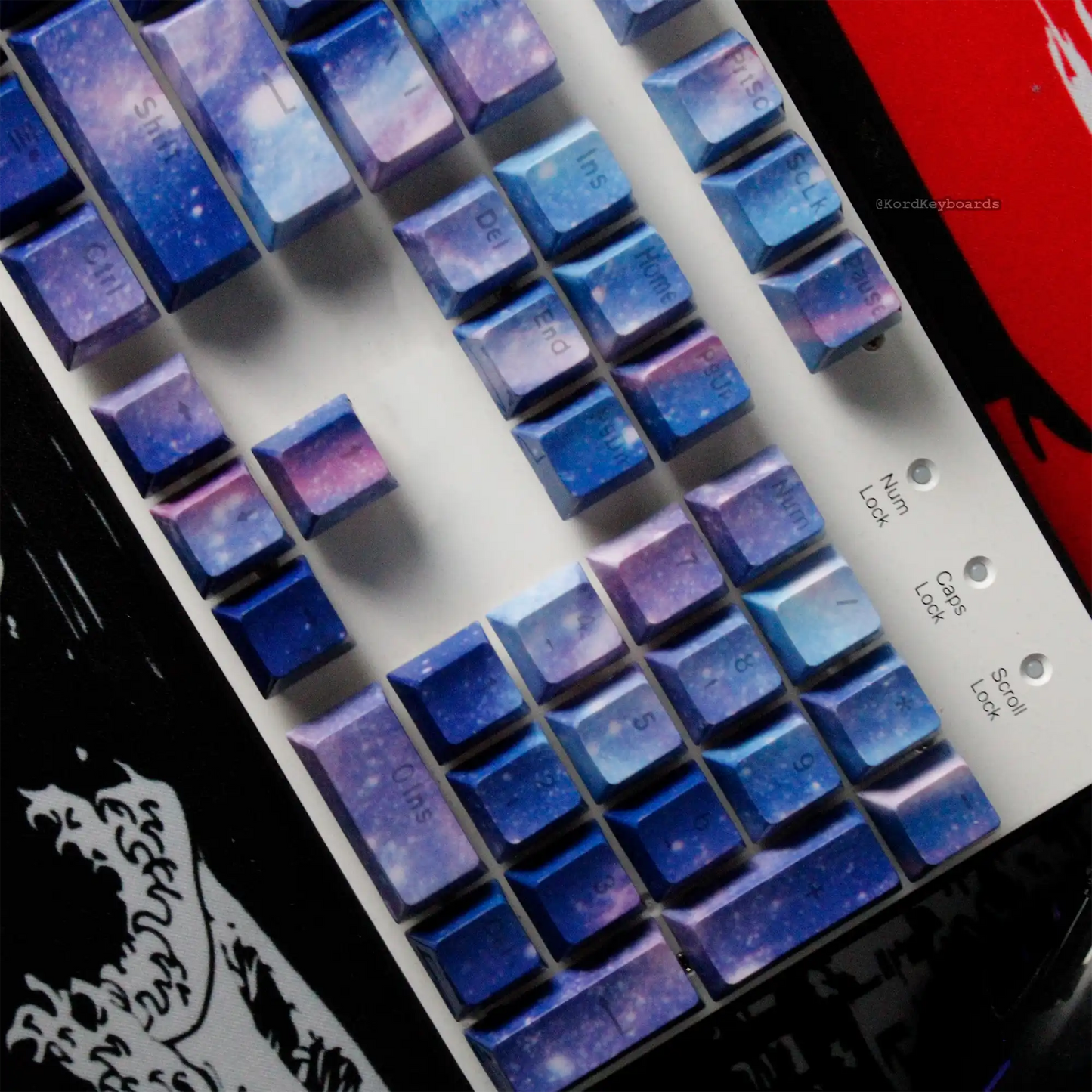 Milky Way Galaxy Keycaps