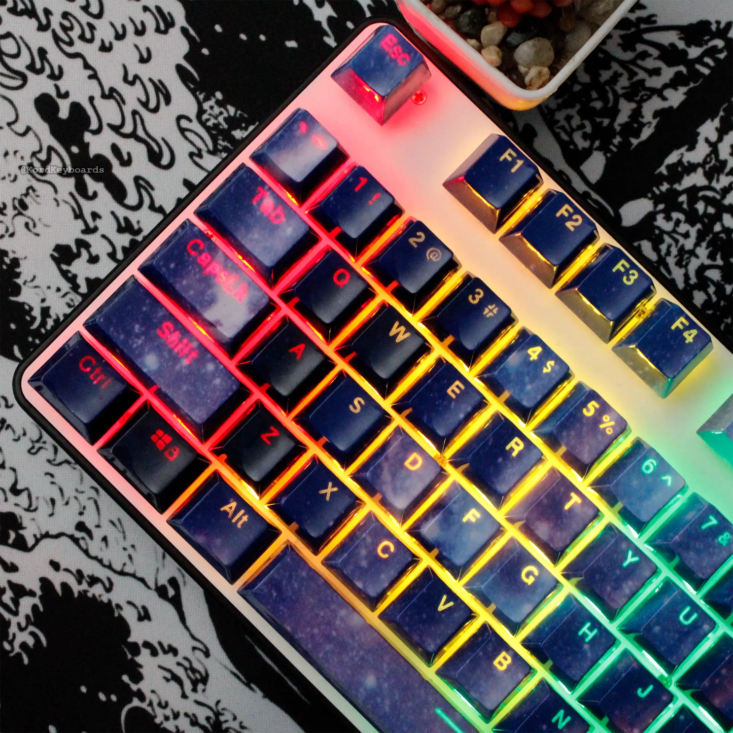 Milky Way Galaxy Keycaps