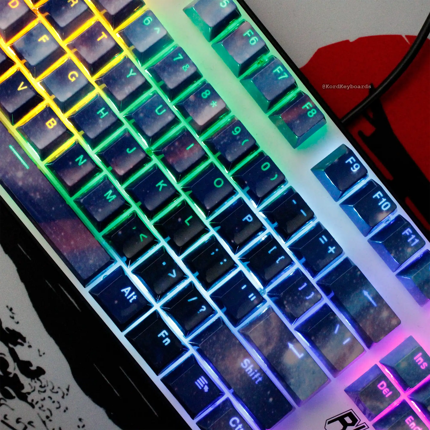 Milky Way Galaxy Keycaps
