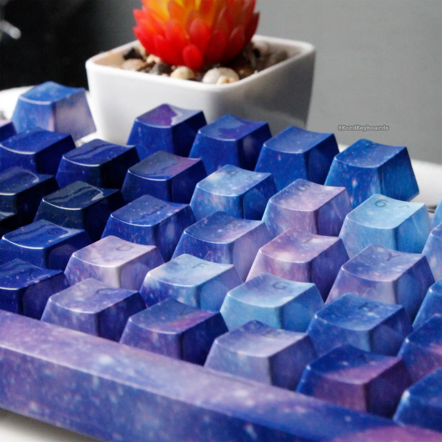 Milky Way Galaxy Keycaps