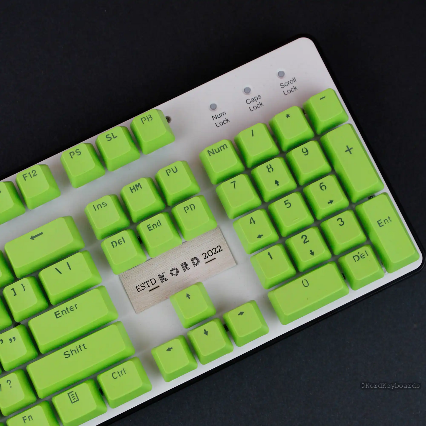 Lime on Lime Keycaps Set