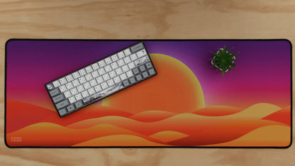 Sunset Oasis Full Desk Mousepad